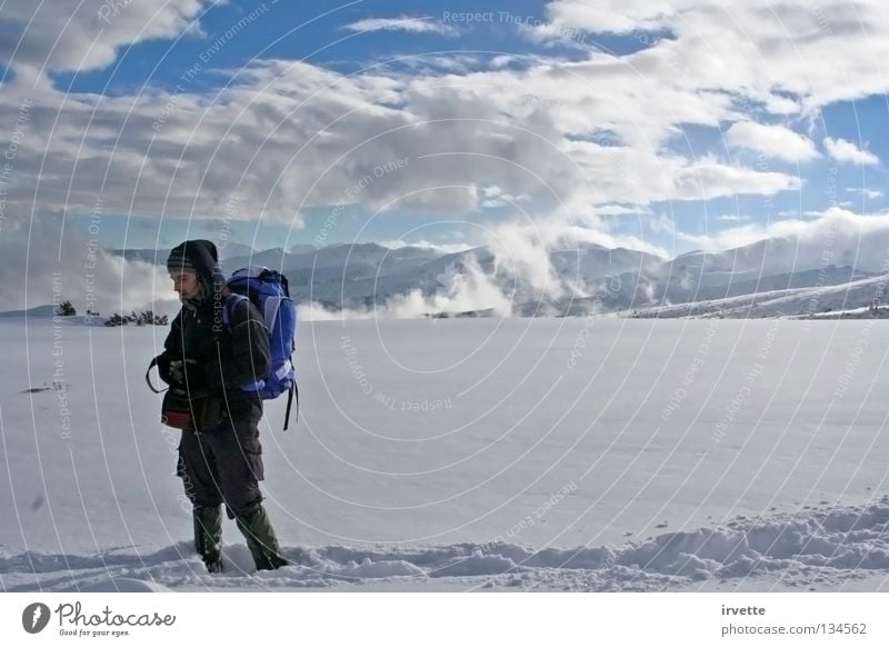 snow man Winter Sky Sports Playing Might mauntain snow-drift silence expand climber