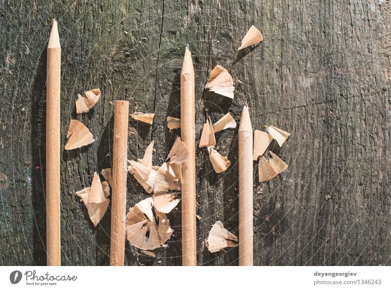 Vintage natural wooden pencils Design Desk Table School Tool Group Nature Paper Old Draw Natural Retro Brown White Creativity vintage Pencil Sharpener space