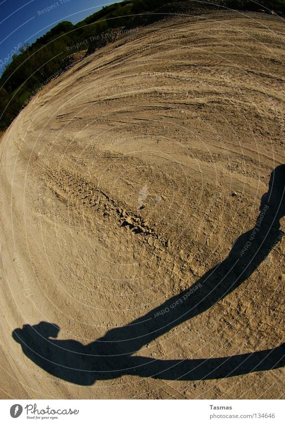 Secure stand Earth Sand Desert Unwavering Edge Posture Shadow Fisheye Surrealism Exceptional 1 Film worthy Site Bizarre Full-length Silhouette Stand