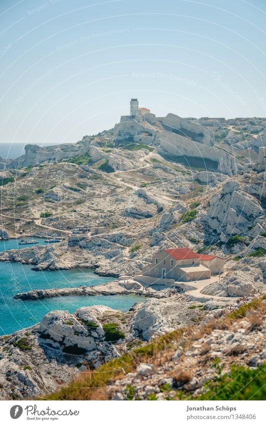 Îles de Marseille I Nature Landscape Water Sky Adventure Island Rock Stone Hiking Castle Fortress Wall (barrier) Lanes & trails Exterior shot Bay Midday sun