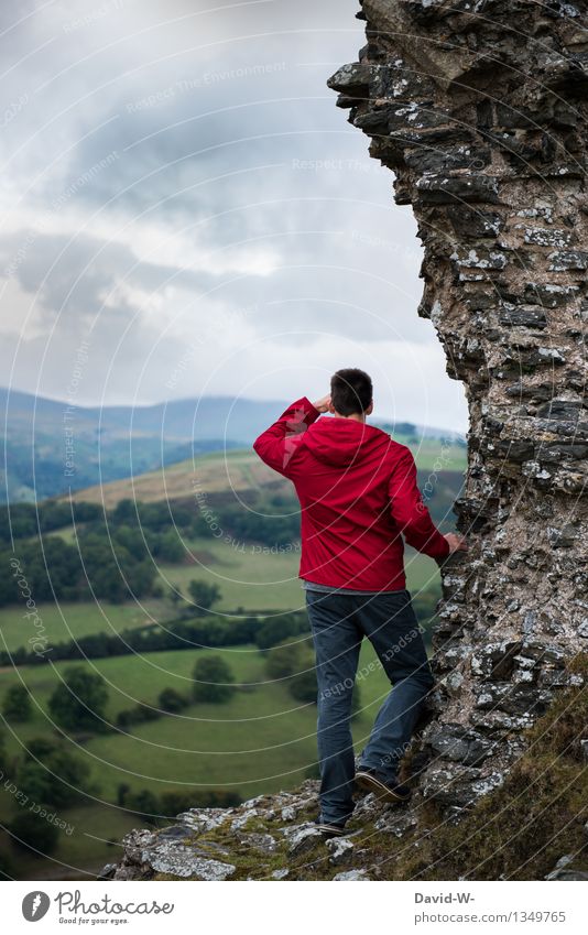 A promising day Life Harmonious Relaxation Calm Vacation & Travel Tourism Trip Adventure Far-off places Freedom Mountain Hiking Human being Masculine Young man