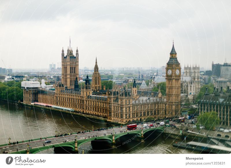 Big Ben London Great Britain Europe Town Capital city Old town Populated Palace Architecture Tourist Attraction Landmark Design London Eye Colour photo