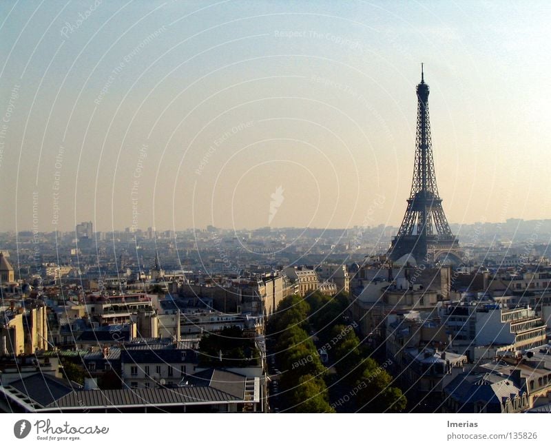 la tour eiffel Sun Telecommunications Beautiful weather Capital city Downtown Skyline House (Residential Structure) Building Architecture Antenna Landmark