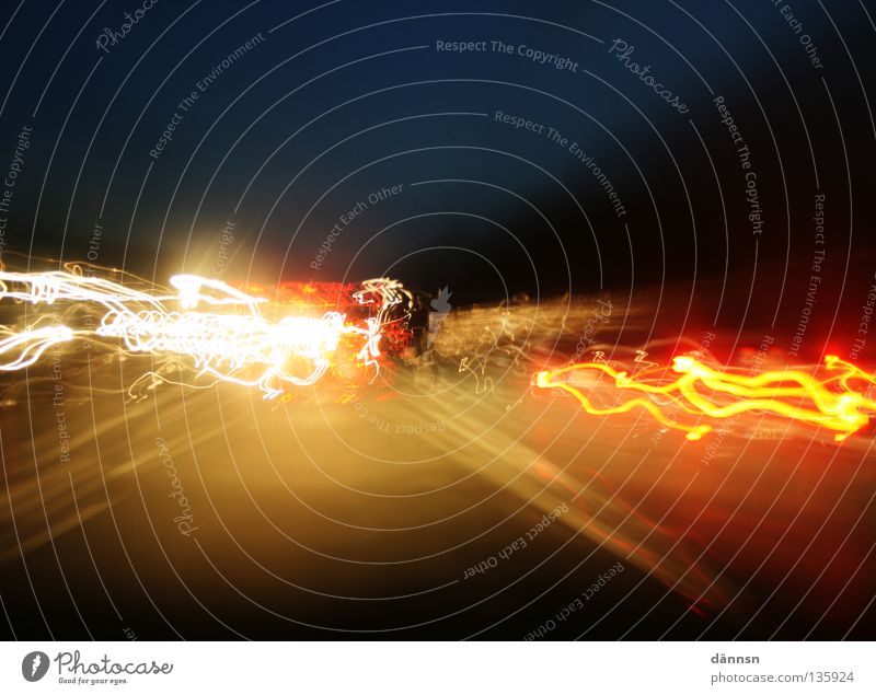 streetlight Light Lightning Driving White Red Light show Playing Visual spectacle Long exposure Wobble Agitated Nerviness Debauched Highway Commuter trains