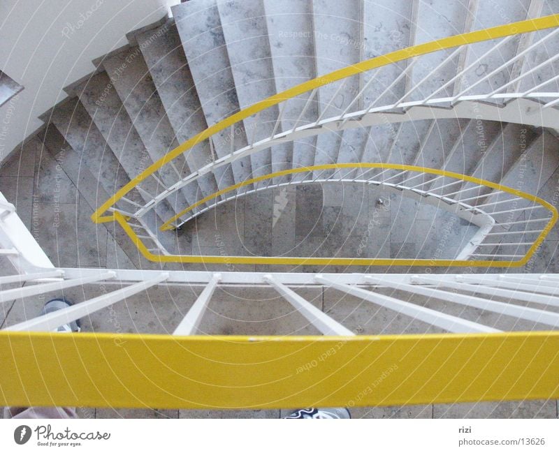 staircase Stairs Marble floor Architecture Three floors unretouched