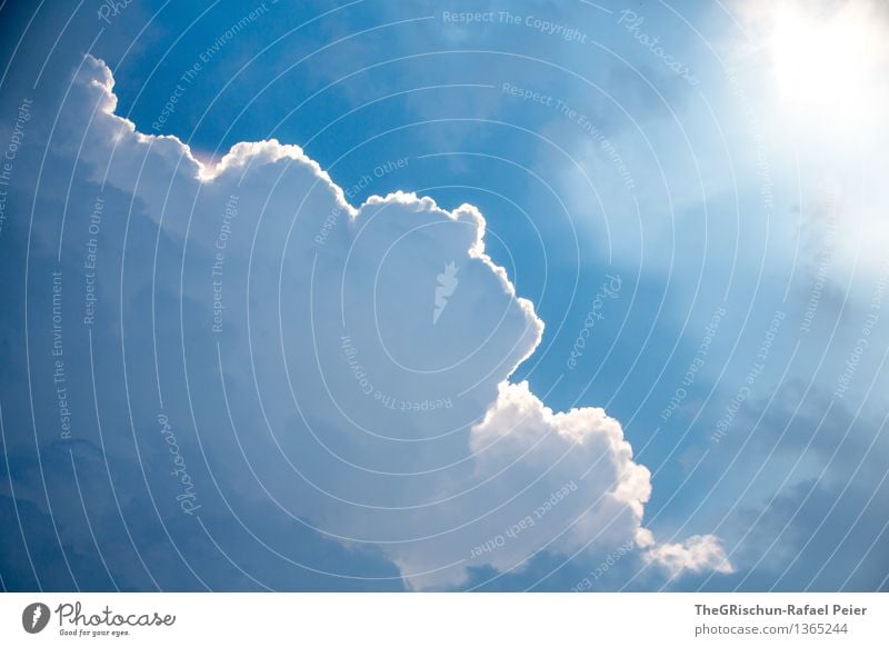 cloud Nature Sky Clouds Storm clouds Blue Gray Black White Cumulus Rain Thunder and lightning Far-off places Moody Sunbeam Colour photo Exterior shot Deserted