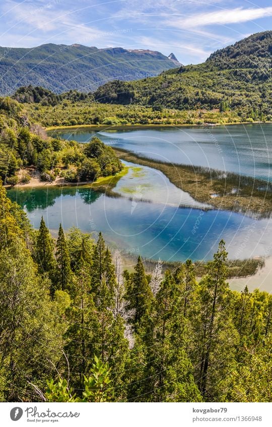 View of Lago Menendez in the Alerces National Park, Argentina Vacation & Travel Tourism Trip Snow Mountain Hiking Climbing Mountaineering Nature Landscape Sky