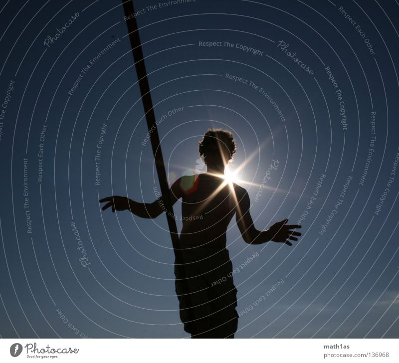 Slacklines IIII Black Back-light Light Ocean Beach Balance Contentment Concentrate Blue Sun Shadow beache Slacklining