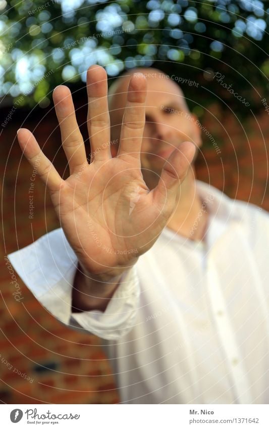 5 beers Lifestyle Masculine Man Adults Hand Fingers 1 Human being Environment Plant Wall (barrier) Wall (building) Shirt Bald or shaved head Touch Exceptional