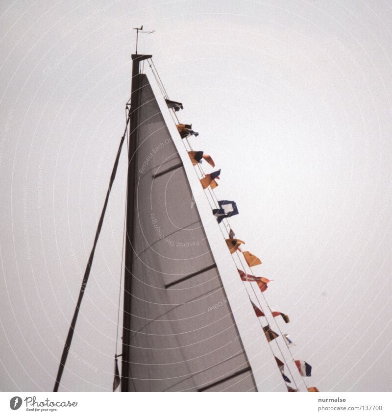 Flutter in the wind Judder Watercraft Flag Large Fishing boat International Regatta Symbols and metaphors Multicoloured Dinghy Sport boats Sailing Clean Glide