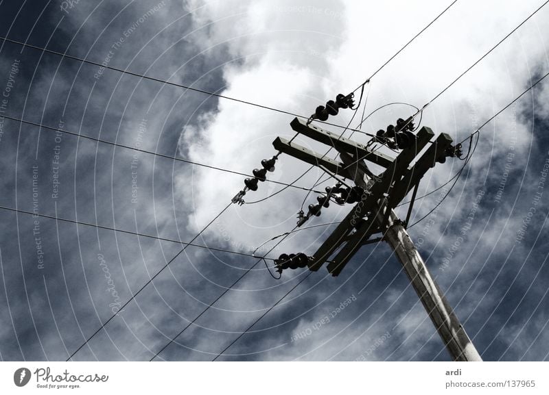 interconnected Electricity Electricity pylon Dangerous Transmission lines Power Juice Provision Environment Node Connection Electrical equipment Technology