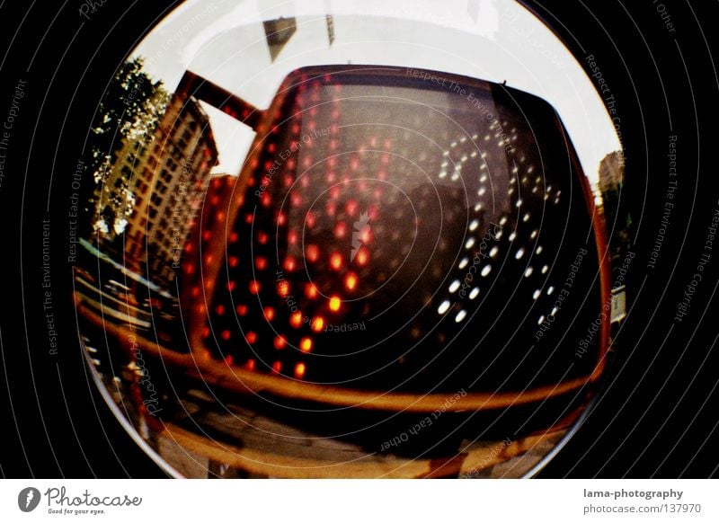 STOP AND GO Traffic light Transport Red Green Stop Stand Going Road traffic Symbols and metaphors Pedestrian Double exposure Road sign New York City Manhattan