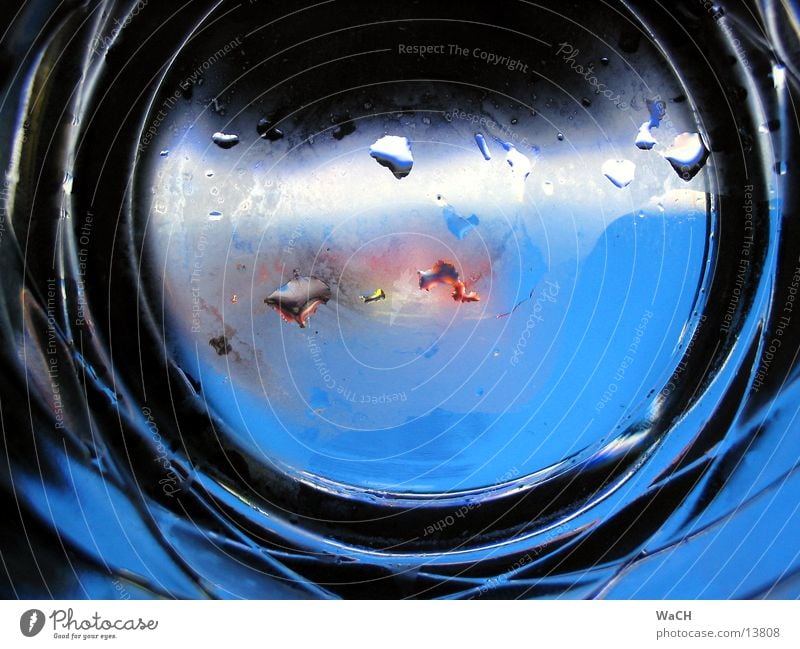 porthole Porthole Watercraft Breath Drops of water Rain Tumbler Drinking Drown Photographic technology Things Glass h20 acqua Blue blu ship Dull droplet Detail