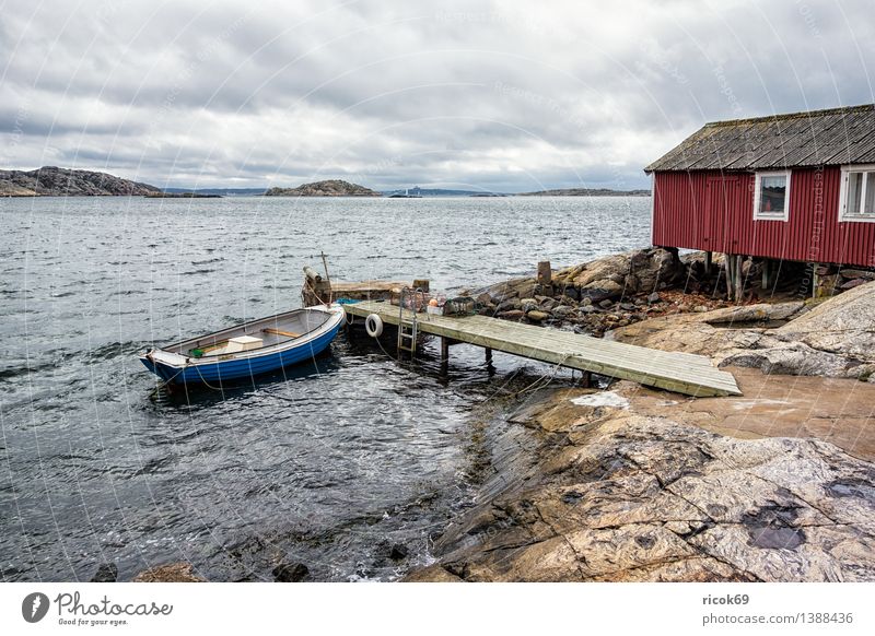 boat dock Relaxation Vacation & Travel Ocean House (Residential Structure) Clouds Coast Village Hut Building Architecture Watercraft Nature Tourism Tradition