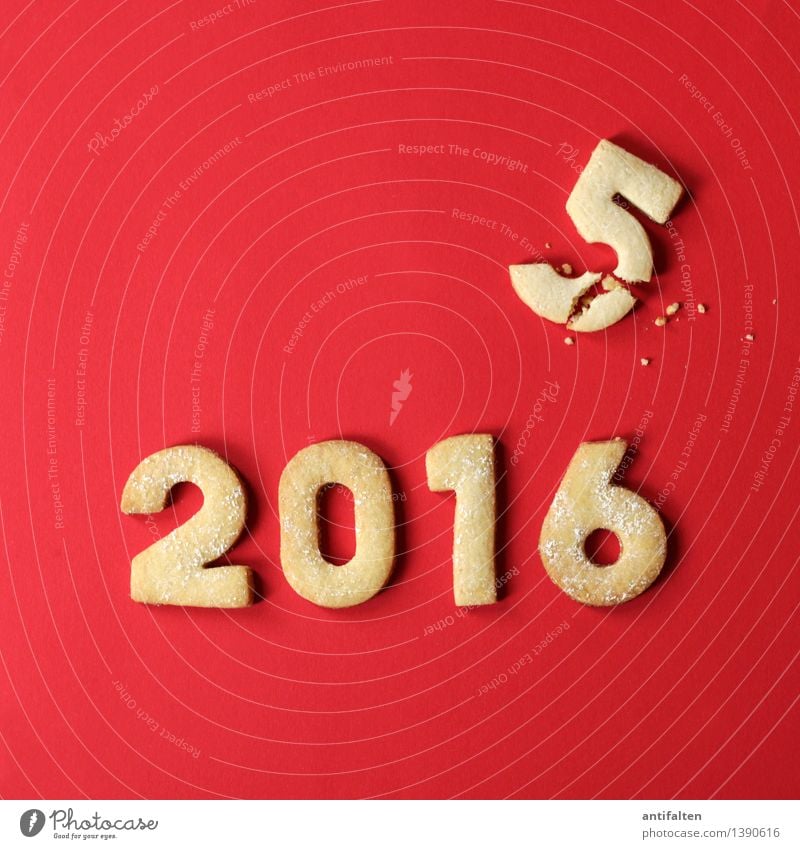 The year is crumbling Food Dough Baked goods Cake Cookie cookie dough Nutrition Eating To have a coffee Leisure and hobbies Digits and numbers 2015 2016 Year