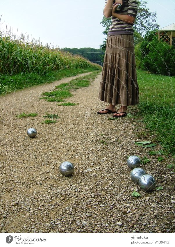 petanque Boules Summer Ball sports silver Maize outside balls brown thinking skirt