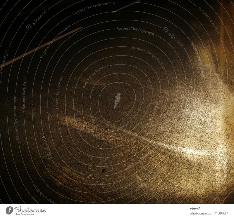 parking light Vehicle Edge Roadside Tar Concrete Subsoil Night Dark Mysterious Rotation Median strip Symbols and metaphors Dust Break Breakdown Time