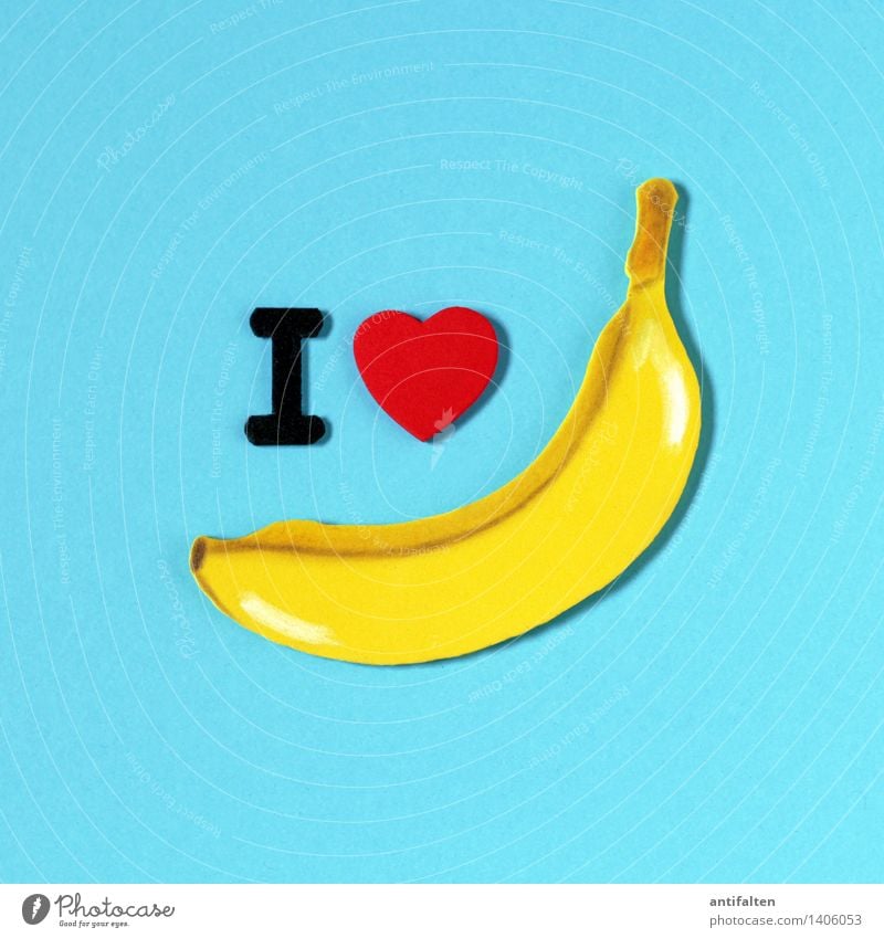 I <3 bananas Food Fruit Banana Nutrition Eating Organic produce Vegetarian diet Diet Fasting Leisure and hobbies Handcrafts Home improvement Handicraft