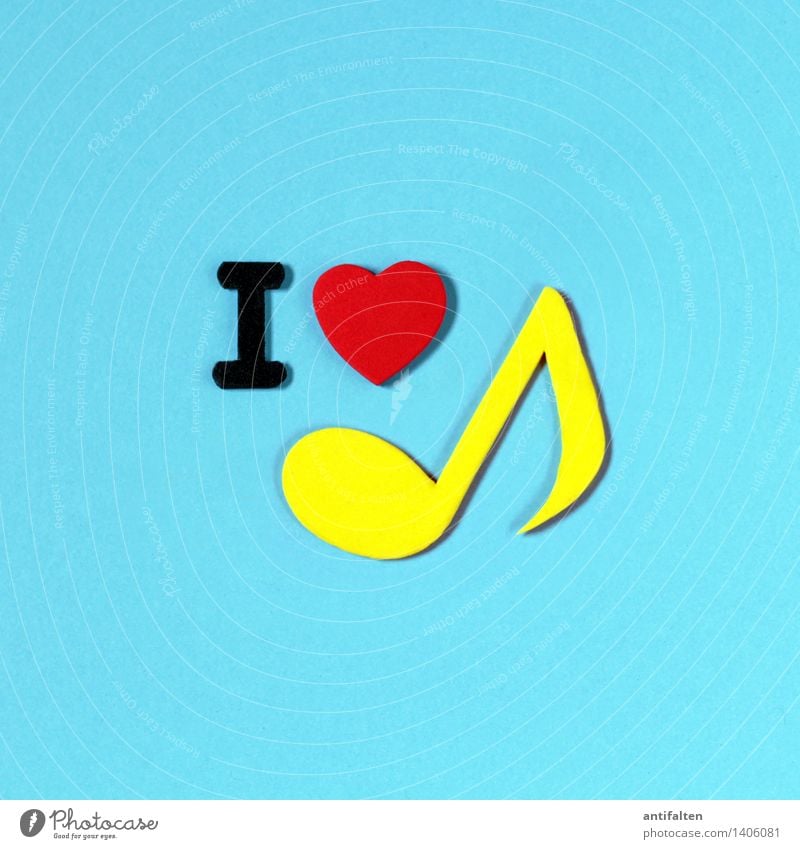 I <3 music Leisure and hobbies Handcrafts Home improvement Handicraft cut Paper Foam rubber Art Design Poster Billboard striking Media Radio (broadcasting) Sign