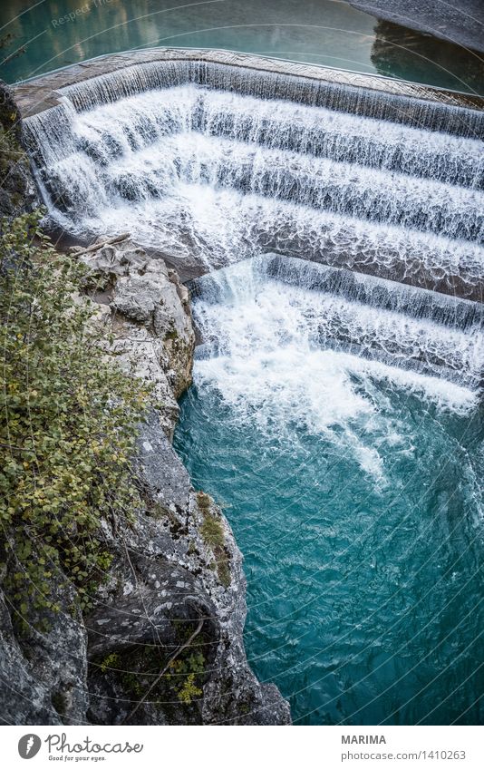 Autumn day in the Allgäu Calm Vacation & Travel Sun Mountain Hiking Environment Nature Landscape Plant Water Hill Rock Alps Brook River Waterfall Stone Blue