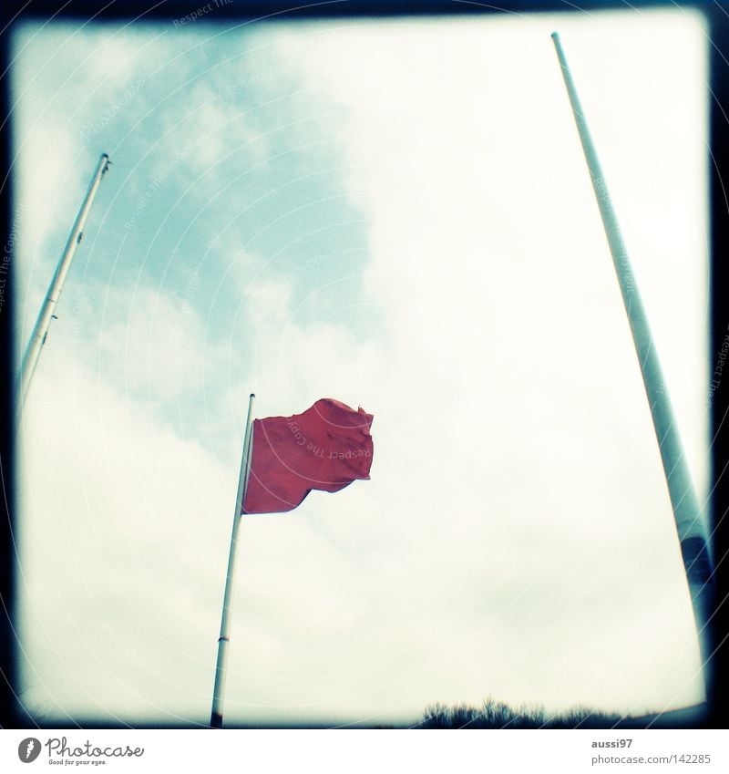 Flag day Flying the flag Red Analog Viewfinder Bordered Frame Signs and labeling Decoration Bad breath national flag flag of the country Wind Blow Lightshaft