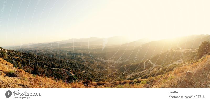 Sardinian landscape Nature Landscape Sky Sun Sunrise Sunset Sunlight Spring Summer Autumn Hill Esthetic Far-off places Blue Brown Emotions Contentment Calm