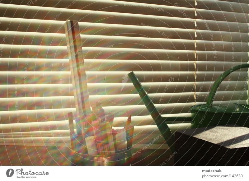 my desktop Shadow Line Graphic Parallel Wall (building) Summer Gloomy Venetian blinds Window Limited Chic Light Sunbeam Brilliant Multicoloured Pen Moody