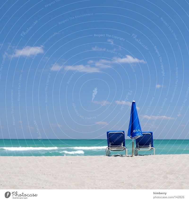 i stock photocase Beach Vacation & Travel Summer Beach vacation USA Florida Miami Miami Beach Relaxation Sandy beach Paradise Beautiful weather Weather