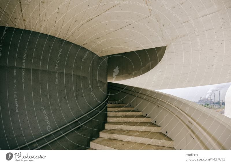 great climate Clouds Climate change Weather Bad weather Town Deserted Industrial plant Tower Manmade structures Wall (barrier) Wall (building) Stairs