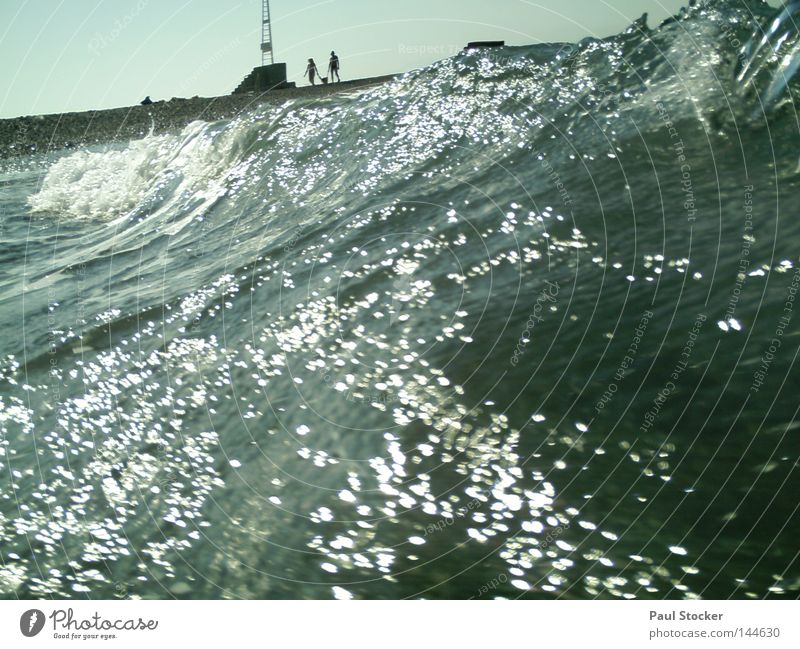 shaft Ocean Waves Greece Kos Beach Coast Water Sun Human being Lake River Drops of water Happiness Summer