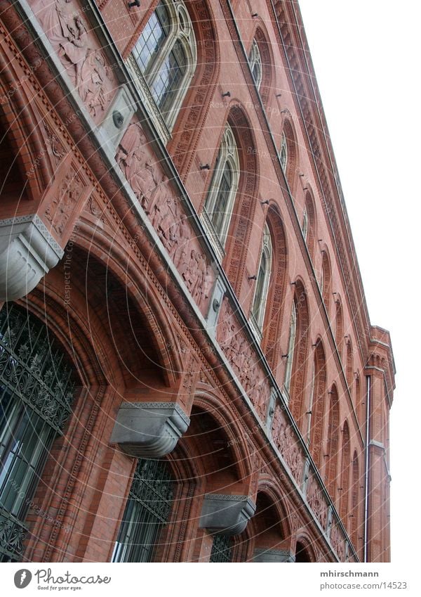 city hall berlin City hall Building Large Window Architecture Berlin Sky Blue Column Warehouse