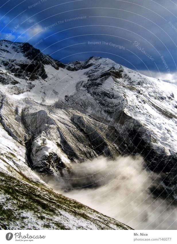 the winter standing front door photo Pass Alpine Glacier Stone Granite Plant Moss Clouds Bad weather White Black Gray Vacation & Travel Winter Winter vacation