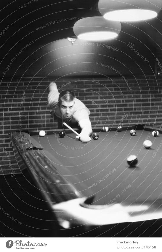 Billiard Session Pool (game) Table Night Moody Light Dark Harmonious Calm Power Force Concentrate Bump Miter joint Tavern Vienna Queue Sphere Billard bowle