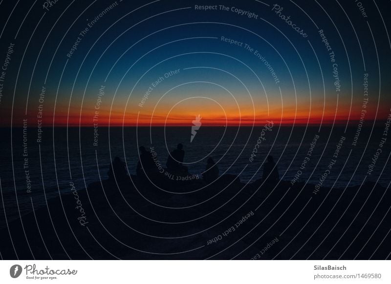 Waiting for Sunrise Lifestyle Vacation & Travel Tourism Trip Adventure Far-off places Freedom Ocean Island Waves Human being 5 Environment Nature Landscape