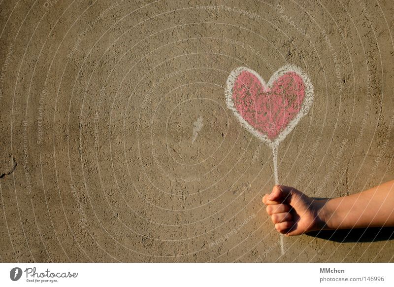 Show your Heart Signs and labeling Blackboard Chalk Concrete Concrete wall Hand Painted Earmarked Indicate Exhibit Red White Love Happy Congratulations