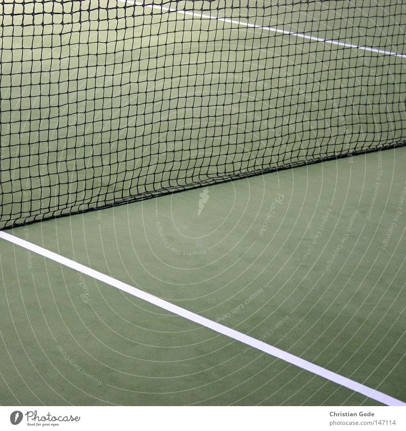 15:0 Tennis Carpet Winter Winter break Reserved Green Line White Speed Playing Tennis rack Player 2 Service Jump Success Net Sports Hall Diagonal Gymnasium