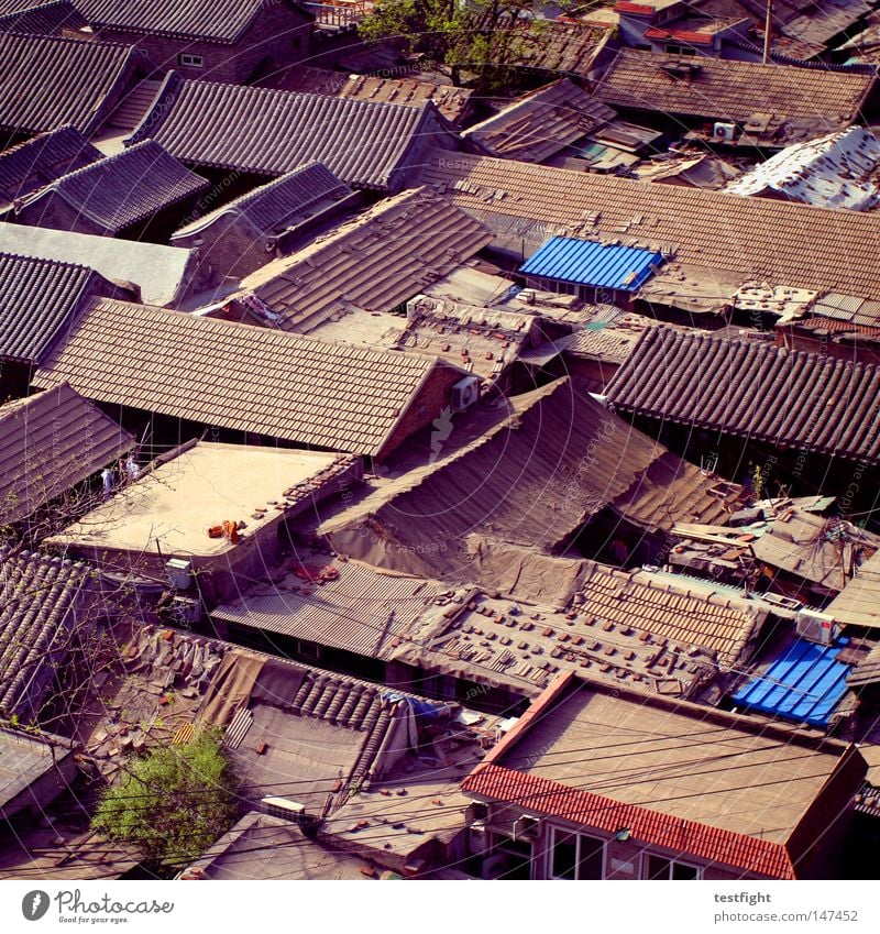 zoning plan Build House (Residential Structure) Life Simple Simplistic Old Old town Historic Threat Narrow Corner Roof Architecture Beijing China