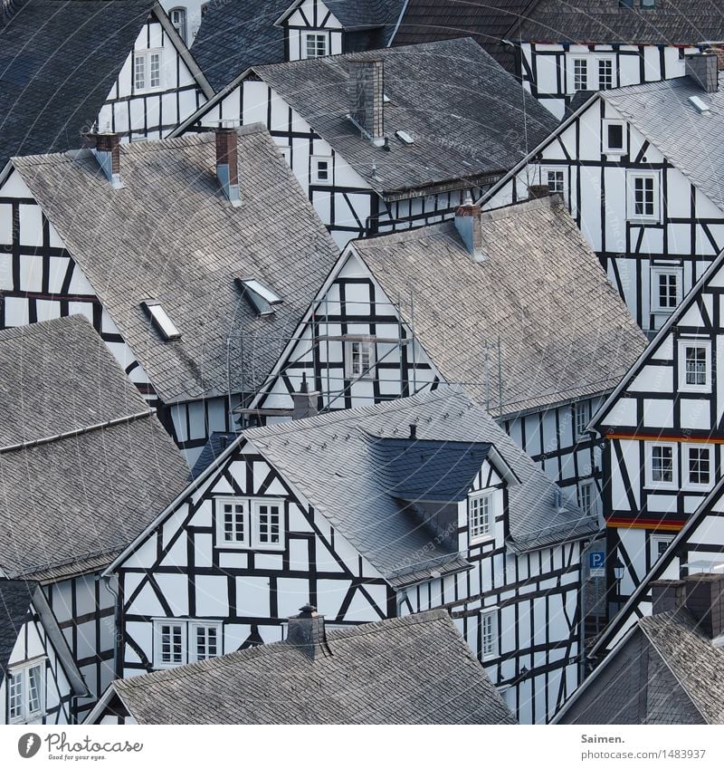 pettifogging idyll Village House (Residential Structure) Facade Tourist Attraction Landmark Idyll World heritage Half-timbered house Half-timbered facade