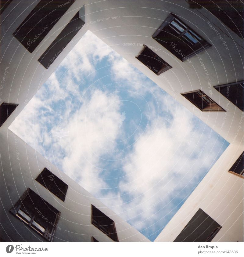 portrait House (Residential Structure) Window Living or residing Building Clouds Sky Wooden window Portrait format Shadow Wall (building) White Fuerteventura