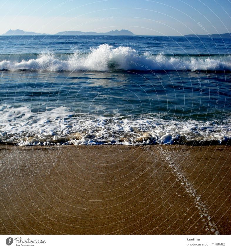 power of the atlantic Vacation & Travel Summer Beach Ocean Island Waves Sand Water Warmth Blue Bubbling South Far-off places Spain Coast Horizon Foam