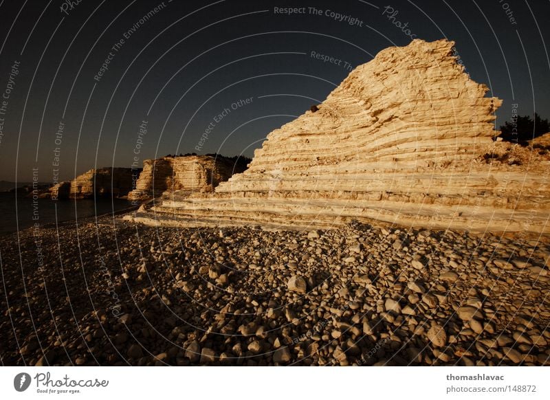 Stone beach Syria Beach Sunset Cliff Rock Reef Summer Asia Coast