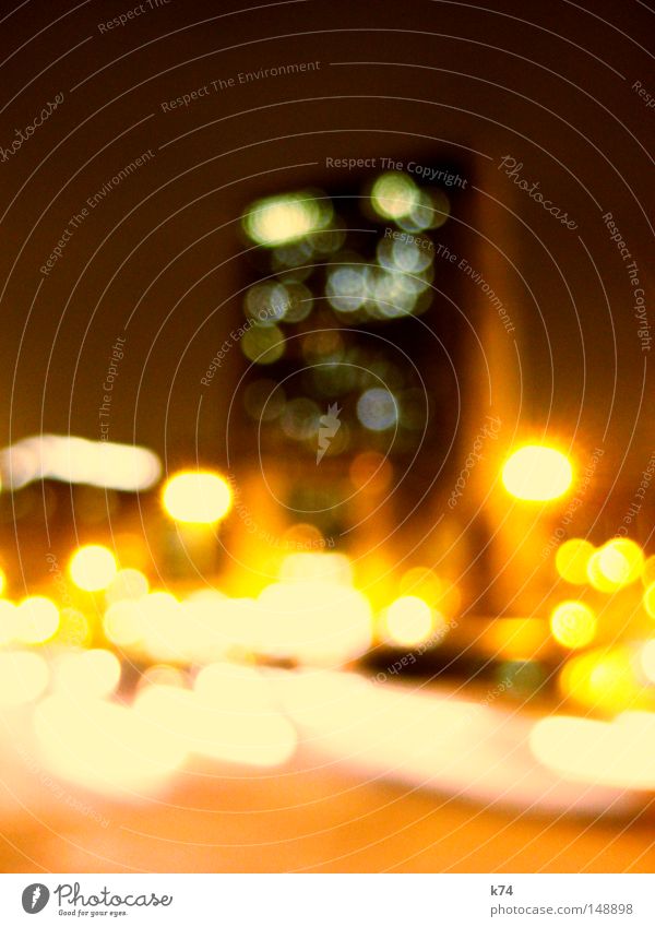 streetlights Street Night Light Town Transport Movement Speed Electricity Current Flow Physics Energy Orange Yellow High-rise Tall House (Residential Structure)