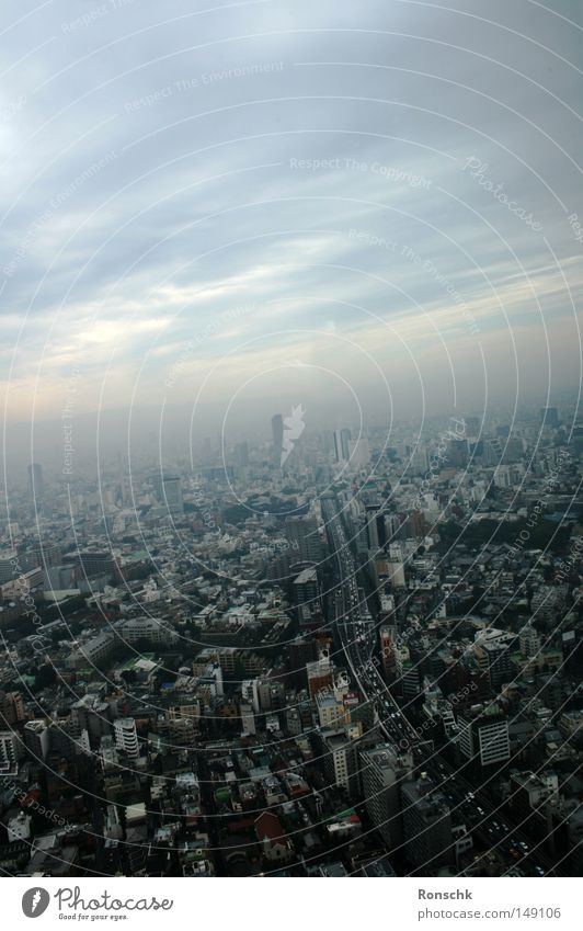 From Above Tokyo Town Highway Sky Japan