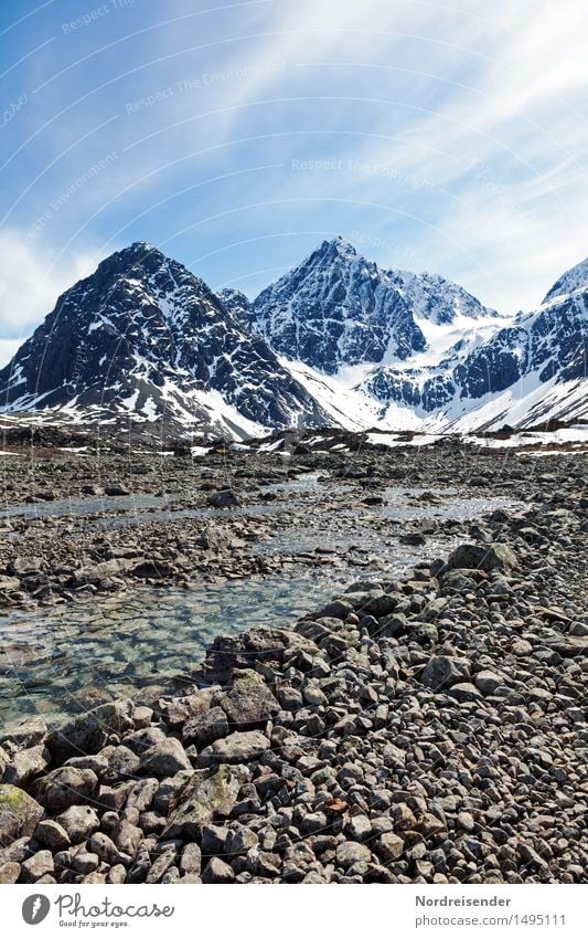 Scant beauties.... Vacation & Travel Adventure Far-off places Freedom Mountain Hiking Nature Landscape Elements Sky Beautiful weather Snow Rock Peak