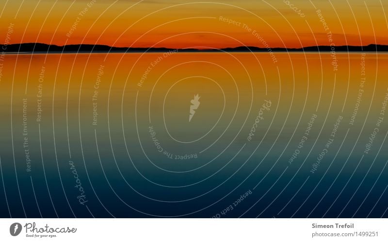 Sunset abstract Adventure Camping Summer Summer vacation Hiking Nature Landscape Water Sky Cloudless sky Horizon Rock Coast Lakeside pielines Saimaa