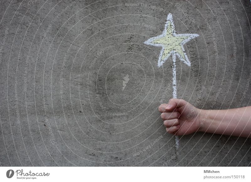 Star Star (Symbol) Happy Congratulations Desire Chalk Hand Gray Yellow White Gift Christmas star Birthday Christmas & Advent Graffiti Mural painting