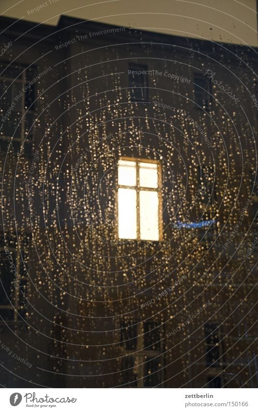 Windows in the rain Window pane Slice Glass Pane Rain Light Illuminate Window transom and mullion House (Residential Structure)