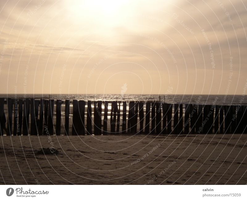 Sunset in Domburg Beach Clouds cathedral castle North Sea Evening