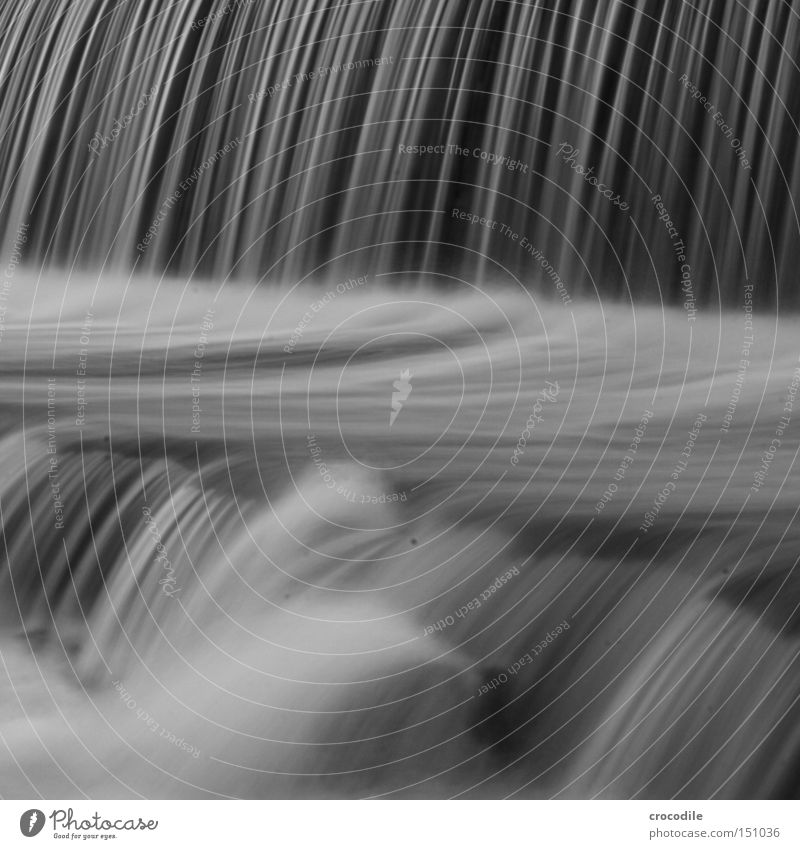 waterfall ll Water Waterfall Movement To fall Gray Black & white photo Rock Rapid Smoke Long exposure River Brook Sudden fall Tile