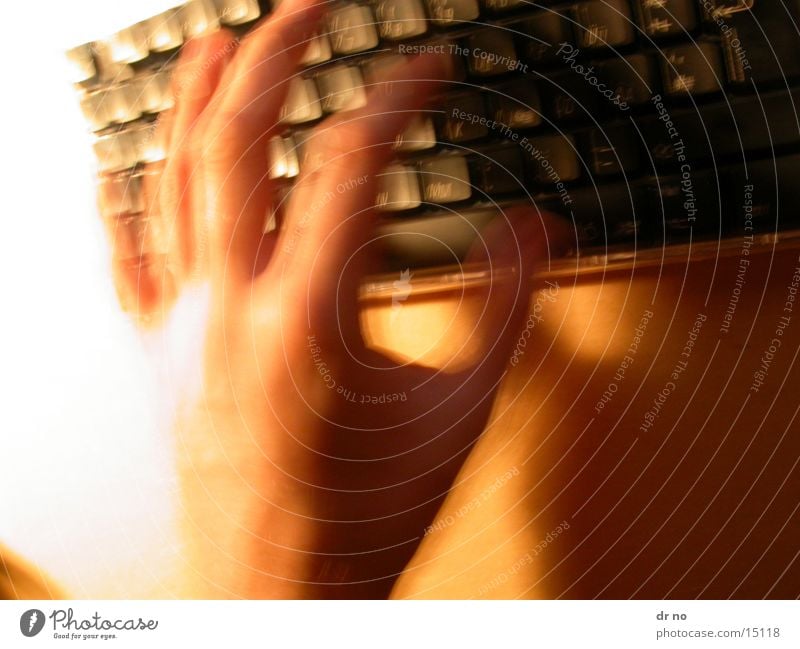 keyboard Hand Haste Electrical equipment Technology Keyboard Blur